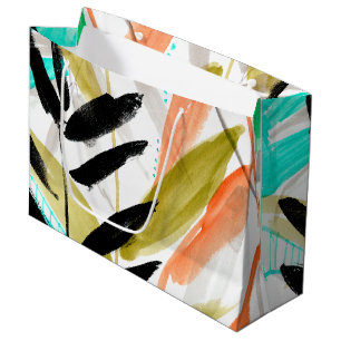 Grand Sac Cadeau Fronds vifs II