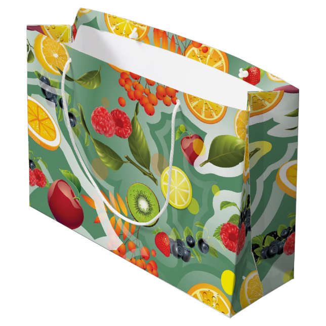 Grand Sac Cadeau Fruits mixtes 7 (Dos Angle)