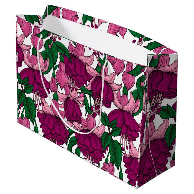 Grand Sac Cadeau Fuchsia (Dos Angle)