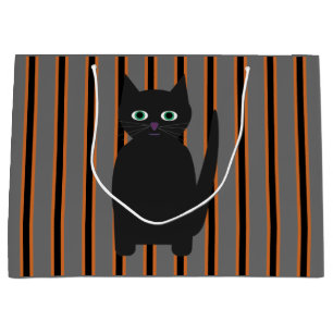 Grand Sac Cadeau Fun and Fun Halloween Chats noirs