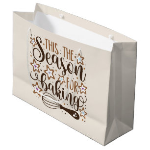 Grand Sac Cadeau Fun 'Tis Season for Baking Design