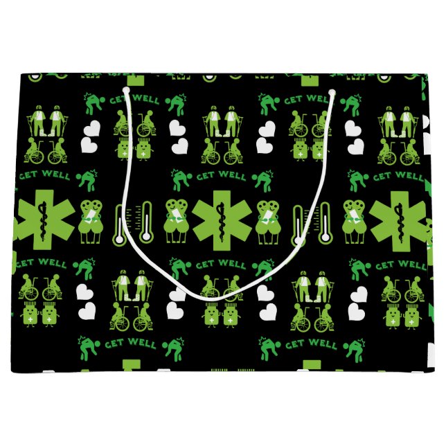 Grand Sac Cadeau Funny Broken Leg Se Bien (Devant)