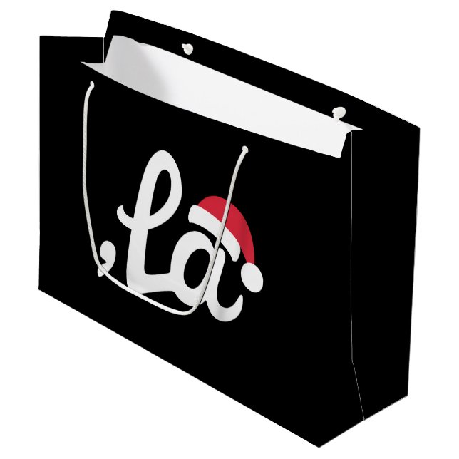 Grand Sac Cadeau Funny Kamala Harris 2024 Comma La Christmas (Devant Angle)