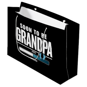 Grand Sac Cadeau Futur Grand-Père Homme Prévu 2025 Nouveau Grand-Pè