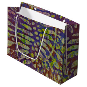 Grand Sac Cadeau Gabarit d'impression Gelli Art Abstrait