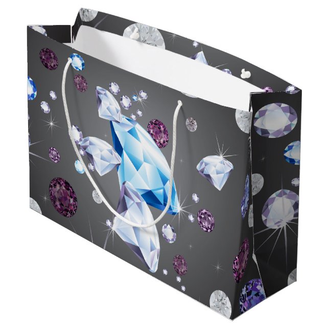 Grand Sac Cadeau Galaxie de diamant 5 (Dos Angle)