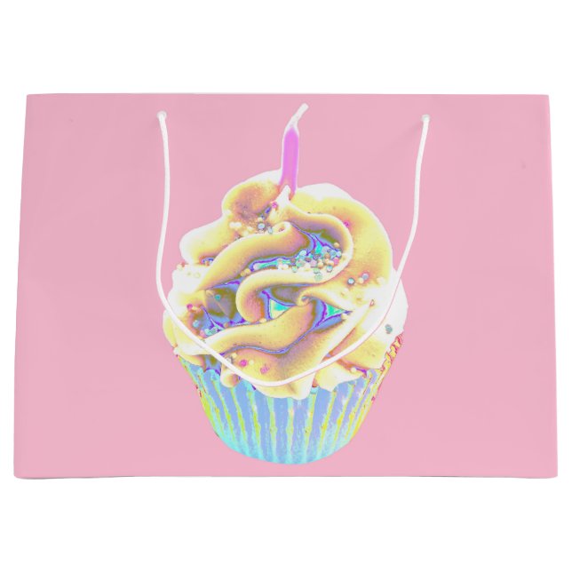 Grand Sac Cadeau Gâteau pour célébrer (Devant)