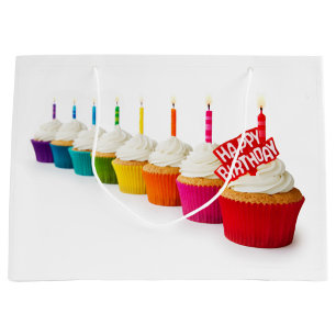 Grand Sac Cadeau Gâteaux d'anniversaire