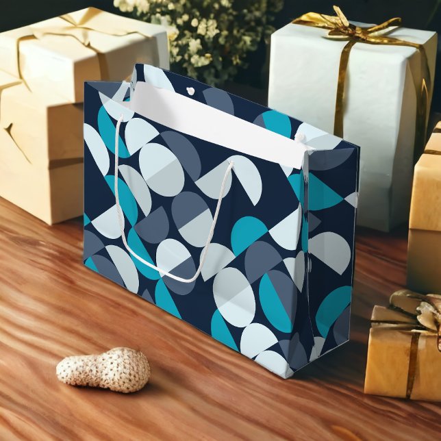 Grand Sac Cadeau Geo du milieu du siècle (Créateur téléchargé)