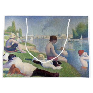 Grand Sac Cadeau Georges Seurat — Baigneurs à Asnières