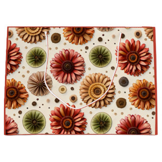 Grand Sac Cadeau Gerbera à gogo