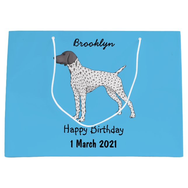 Grand Sac Cadeau German Shorthred Pointer dog (Devant)