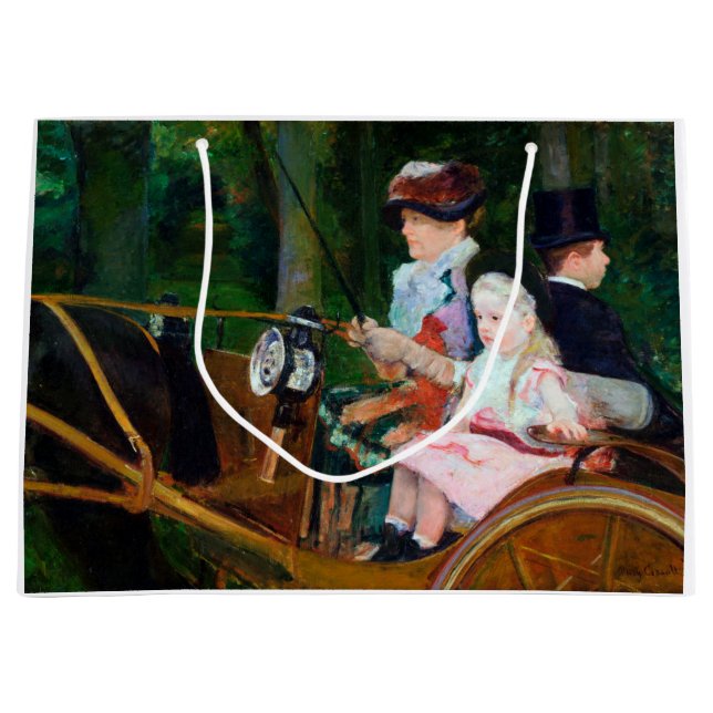 Grand Sac Cadeau Girl Riding a Carrie, Mary Cassatt (Devant)