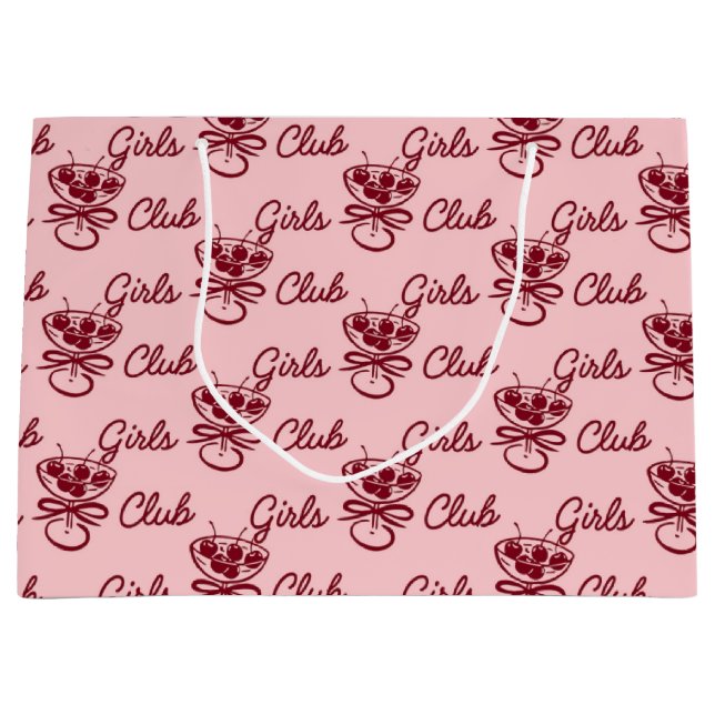 Grand Sac Cadeau Girls Club (Devant)
