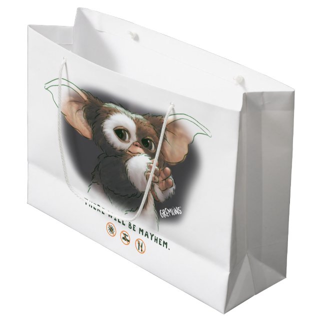 Grand Sac Cadeau Gizmo There Will Be Mayhem (Devant Angle)
