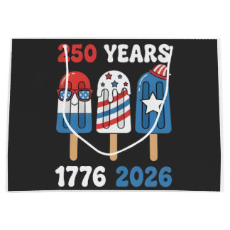 Grand Sac Cadeau Glaces pour les 250 ans 1776 2026 4 juillet 