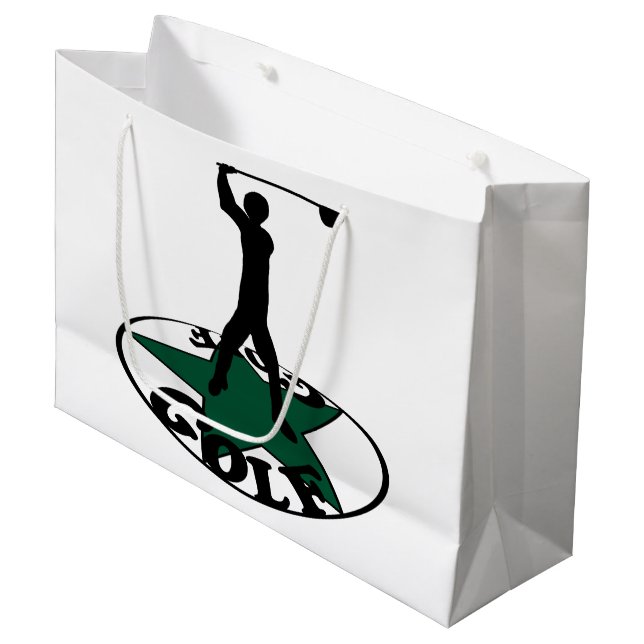 Grand Sac Cadeau Golf - un jeu merveilleux (Devant Angle)