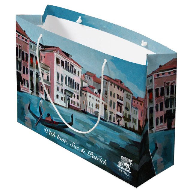Grand Sac Cadeau Gondola à Venise, Italie (Dos Angle)