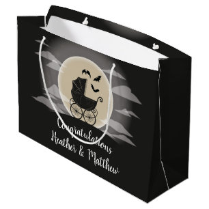 Grand Sac Cadeau Gothic Baby Shower Halloween