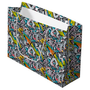Grand Sac Cadeau Graffiti de rue