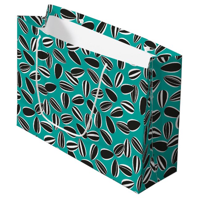Grand Sac Cadeau Graines de tournesol (Devant Angle)