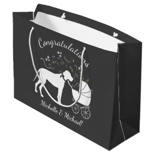 Grand Sac Cadeau Grand Chien Danse Baby shower Chien Chien Chien Ch