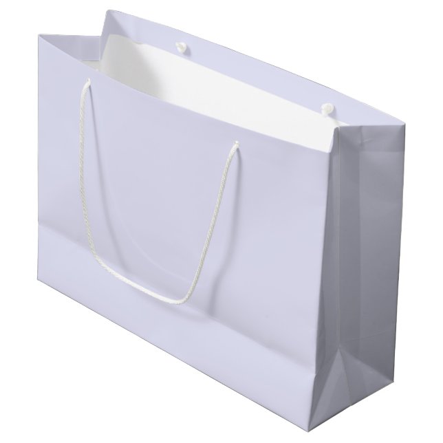 Grand Sac Cadeau Grand Sac-Cadeau Lavande Uni – Design Uni Couleur (Devant Angle)