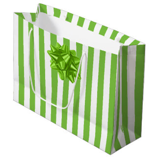 Grand Sac Cadeau Grandes vertes et blanches