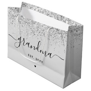 Grand Sac Cadeau Grandma Est Parties scintillant Confetti Cadeaux G