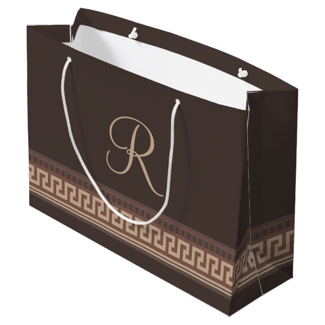 Grand Sac Cadeau Greek Key (Dos Angle)