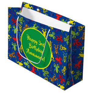 Grand Sac Cadeau Grenouille arborescente Anniversaire de enfant mûr
