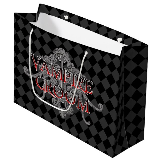 Grand Sac Cadeau Groom vampire (Devant Angle)