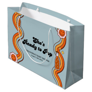 Grand Sac Cadeau Groovy Elle est prête à faire sauter la poussière
