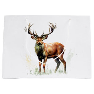 Grand Sac Cadeau Gros Cerf Raté