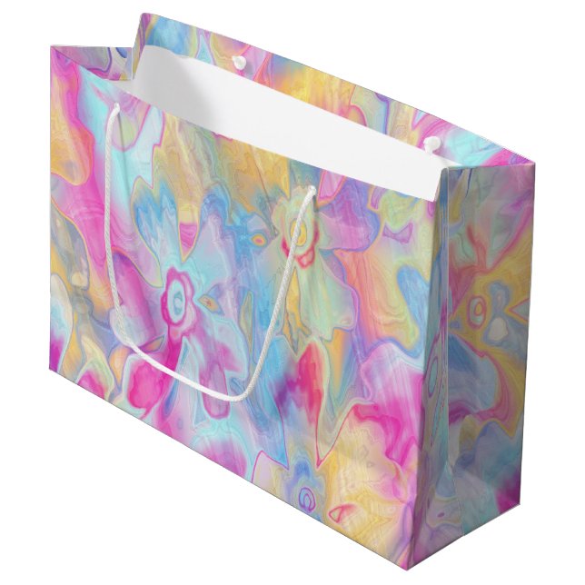 Grand Sac Cadeau Grungy-Painted-Florals-5- (Devant Angle)