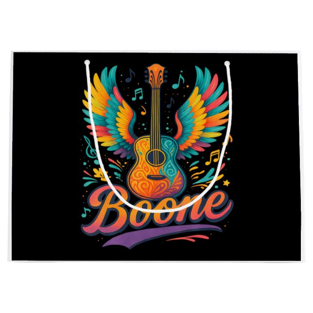 Grand Sac Cadeau Guitare Boone (Devant)