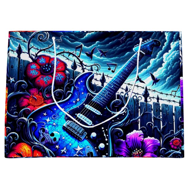 Grand Sac Cadeau Guitare d'Artsy (Devant)