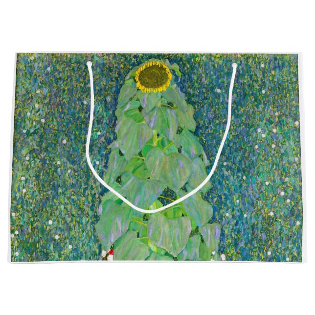 Grand Sac Cadeau Gustav Klimt - Le tournesol (Devant)