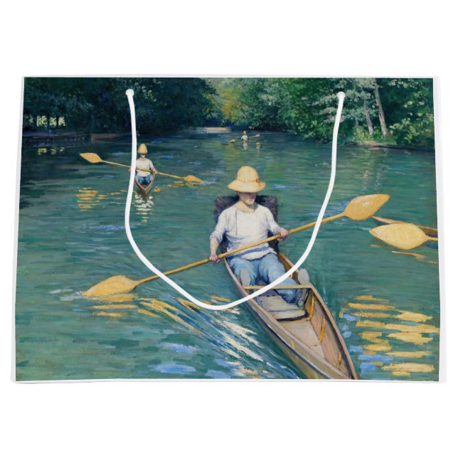Grand Sac Cadeau Gustave Caillebotte - Skiffs on the Yerres (Devant)