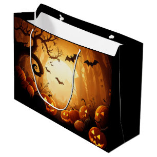Grand Sac Cadeau Halloween/chauve-souris/Citrouille/automne