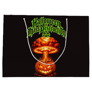 Grand Sac Cadeau Halloween de destruction massive Jack-o'-lanterne 