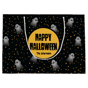 Grand Sac Cadeau Halloween Fantômes d'horreur Starry Night Trick ou