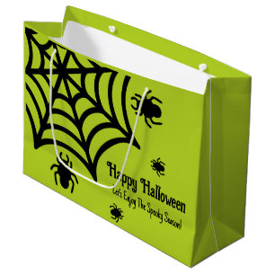Grand Sac Cadeau Halloween Spiderweb personnalisé