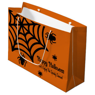 Grand Sac Cadeau Halloween Spiderweb personnalisé