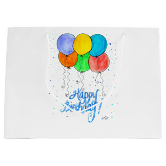 Grand Sac Cadeau Haooy Birthday Balloons