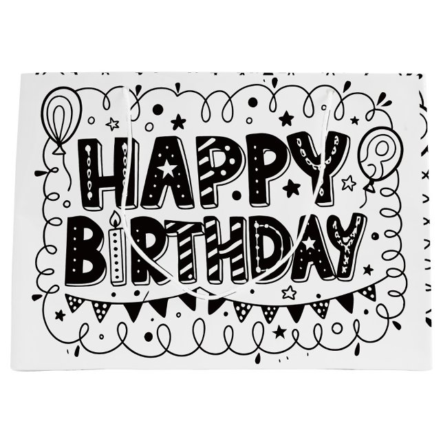 Grand Sac Cadeau Happy Birthday Gift Bag (Happy Birthday Gift Bag!)