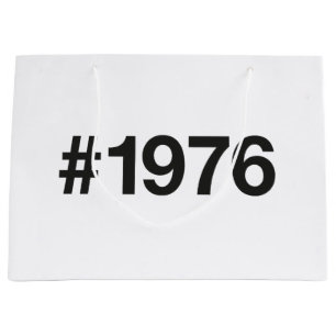 Grand Sac Cadeau Hashtag 1976 49 Anniversaire