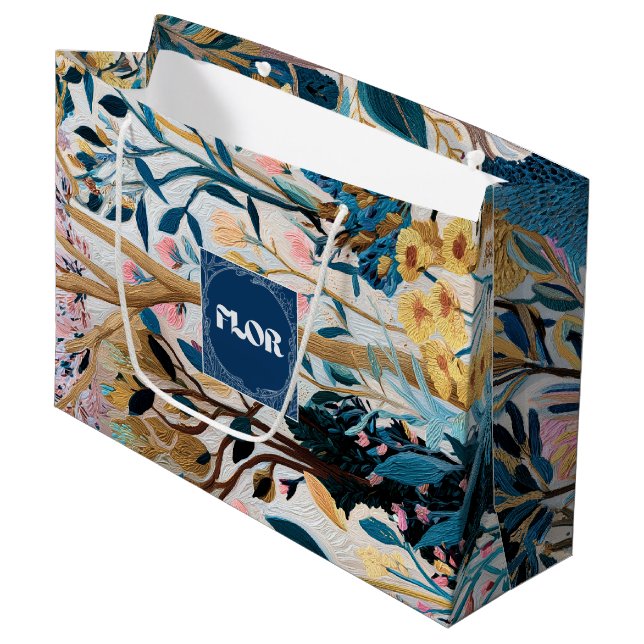 Grand Sac Cadeau Heaven Signature Florist Gift Bag (Devant Angle)