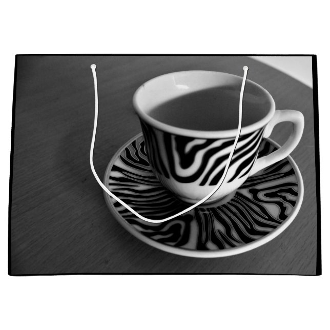 Grand Sac Cadeau Heure du café (Devant)