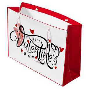 Grand Sac Cadeau Heureuse Sainte-Valentin